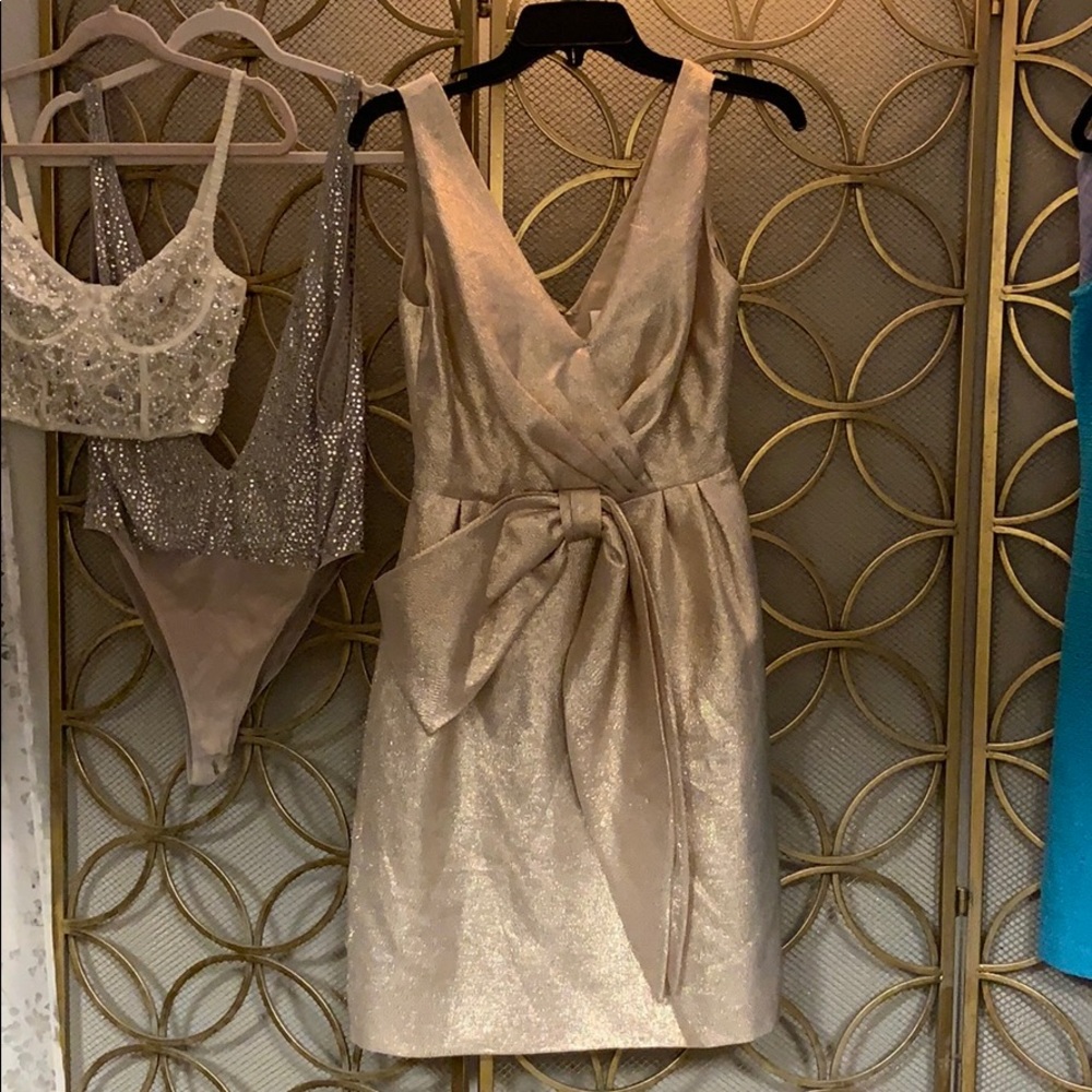 Metallic Gold Jill Stuart Dress - 4